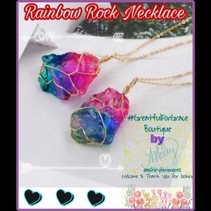 Quartz Rainbow Necklace gold necklace